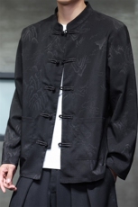 2025春季新款男装经典风衬衣新中式唐装盘扣汉服衬衫C175-P65，男装衬衫，电商B277(原6028)