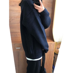 毛衣男秋冬美式复古套头针织衫高级感外套MY5015图片