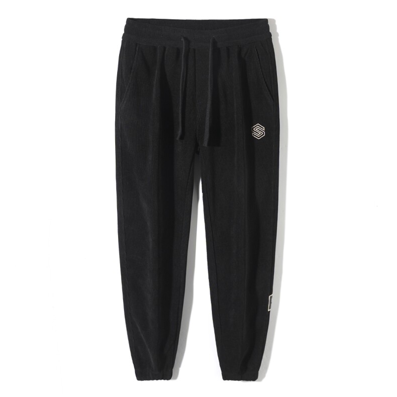 加厚休闲裤男士秋冬季宽松束脚裤运动保暖卫裤Z8894-P45/加绒P55,男装休闲裤,星座509
