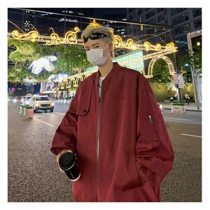 美式棒球服外套男士秋季新款高街痞帅青少年飞行员夹克 J658-P65图片