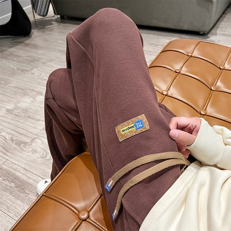 神款谁卖谁爆休闲裤男宽松港风直筒阔腿裤子416B-KL265-P55限68，男装休闲裤，星座416B-1