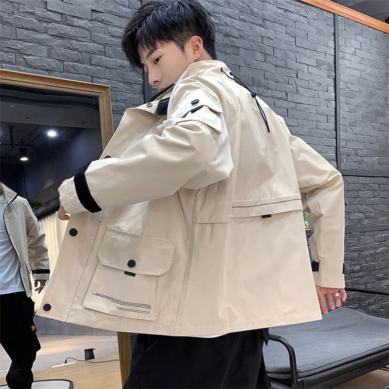 2021春秋季新店主风日系大码男大口袋休闲夹克外套佳乐J963-P65图片