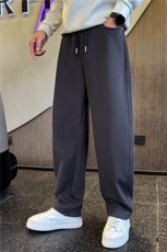 2026新款春季裤子男款美式休闲弯刀裤宽松卫裤A313-261056-P68，男装休闲裤，电商A313