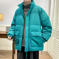 冬上新加棉加厚简约棉服港风立领棉衣外套男女8349-P115控价158，男装棉衣，电商A441-1
