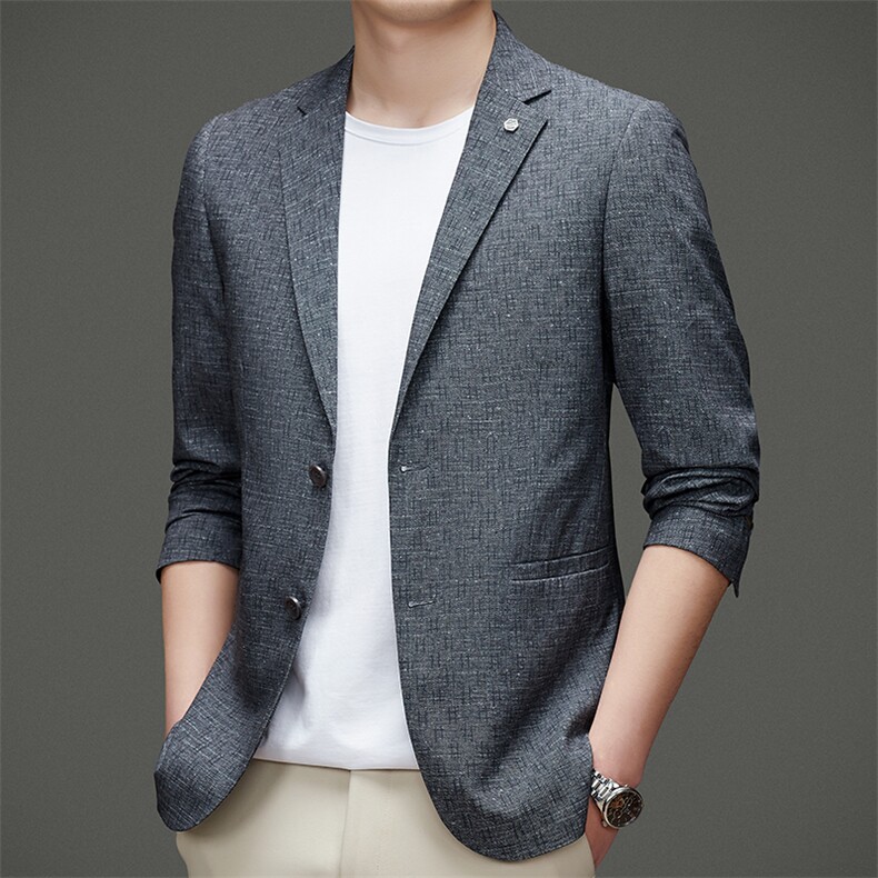 DJ2205钱塘2020-3秋冬季新款时尚休闲百搭中年男士西服P147,男装西服,钱塘207-3