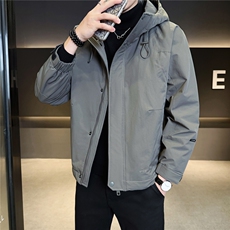 二棉B3538825P1352025黑冬季新款保暖夹克棉衣冲锋衣加厚外套，男装夹克，电商B353