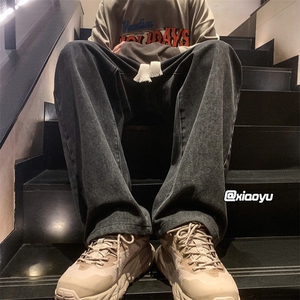 XZ616 秋季新款宽松百搭纯色休闲牛仔裤 TY940 P40控58图片