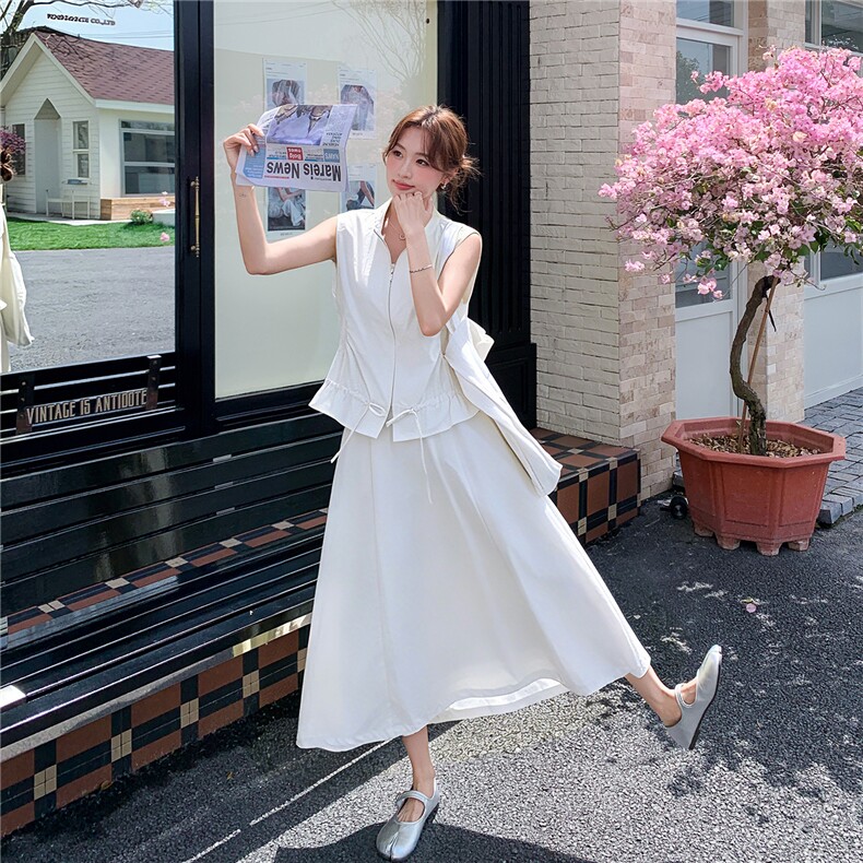 韩版现货高转化简约休闲时尚两件套装套裙女182-8705P160K238,女装套装/套裙,帛香坊