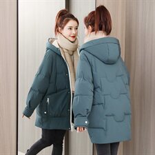 炸街羽绒棉服女2025冬季新款韩版宽松可爱棉衣小个子棉袄时尚显瘦，女装棉衣/棉服，牡丹诺