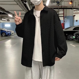 长袖衬衫男港风日系春季韩版潮流帅气衬衣C45P35图片