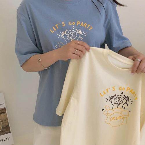 夏季新款四色韩系百搭款T恤，女装T恤，Here Bella(5F)