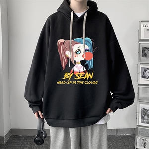 纯棉连帽卫衣男大码运动帽衫宽松薄WY2298-P35图片