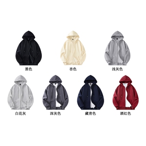 抖音得物高品质二开26春装美式高街结构硬挺宽松连帽卫衣开衫外套图片