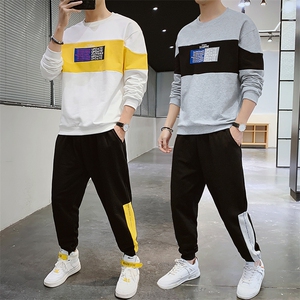 卫衣男士休闲套装外套运动服两件套青少年2021春装新款DS654T图片