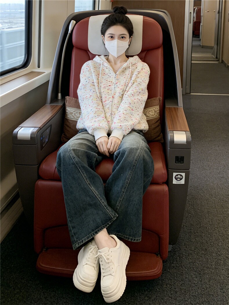 美式复古时尚休闲运动套装女秋季甜美百搭加绒卫衣牛仔裤两件套潮,女装套装/套裙,江南