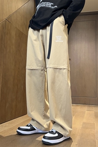 抖音直播高品质 数据好休闲裤男裤子阔腿裤416B-1-KL712-P55限78图片