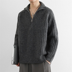 重磅老钱针织衫毛衣男秋冬厚款高级感套头潮牌休闲内搭衣服，男装针织衫/毛衣，星座914