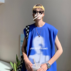 夏季男装背心/马甲/坎肩美式抽象人物印花无袖T恤B239-1251-P23，男装背心/马甲，星座514-2(原B239)