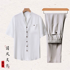 白色衣+深灰裤