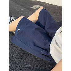 刺绣工装短裤男夏季户外运动机能风宽松百搭休闲五分裤K6484-P32，男装牛仔裤，星座412-2