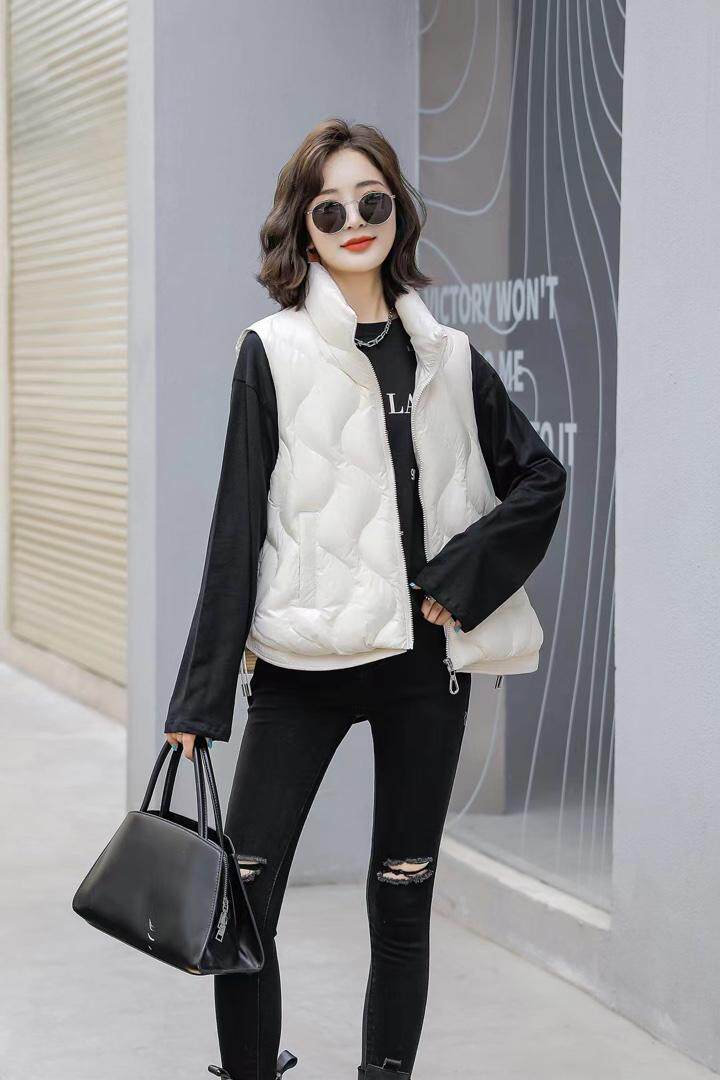 现货高品质标90绒羽绒马甲，女装马甲，艾依佳人