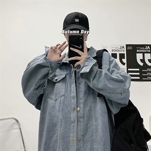 秋牛仔夹克外套男青年韩版潮流宽松百搭日系复古学生外衣jk52-p60,男装夹克,星座1008-2