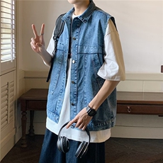 男夏季百搭潮流牛仔马甲P46，男装背心/马甲，星座1116-2