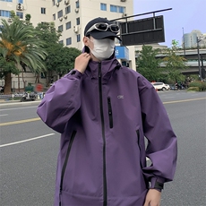 F17-P60山系户外复古防水冲锋衣男春季新款连帽露营夹克外套，男装夹克，星座512-6