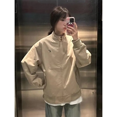 美式高街立领冲锋衣女春秋新款宽松百搭休闲工装夹克外套女小个子，男装夹克，星座506A