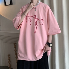 230g重磅纯棉短袖t恤男大码半袖半截袖DX17378-P20，男装T恤，电商A040