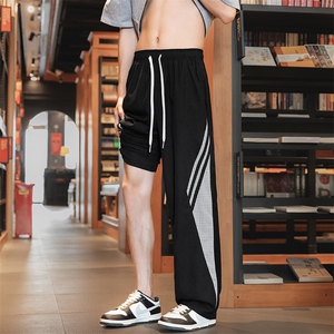 夏季新款卫裤男高街潮ins潮牌直筒休闲长裤潮流韩版AK0617-P40图片