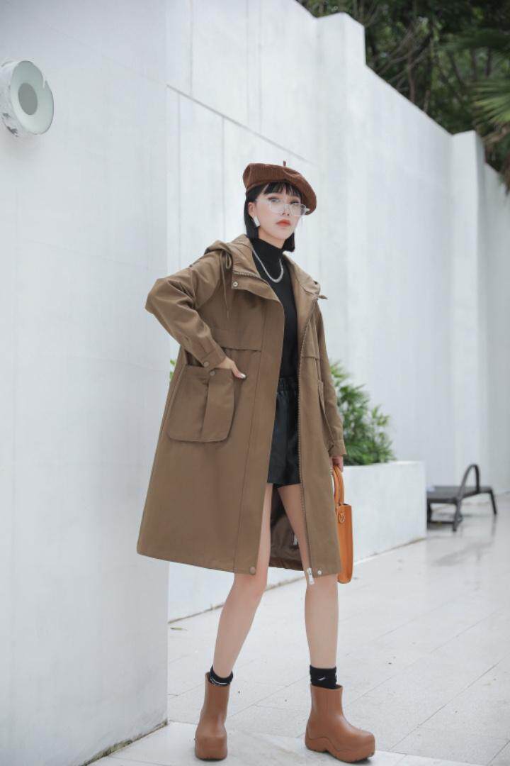 秋季新品风衣外套中长款加里衬，女装风衣，得瑟空间