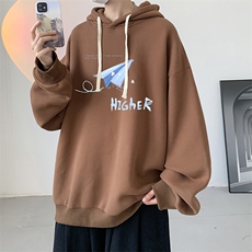 连帽卫衣男大码运动服帽衫外套WY2270-P35加绒款-P40，男装卫衣，电商A040