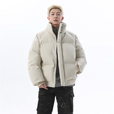 档口高品质PU皮立领皮棉服MF29-P95，男装棉衣，星座513B