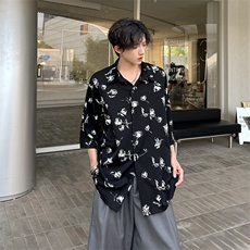 潮男玫瑰花衬衫A071-T20-P38，男装衬衫，电商A071