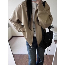 WE1731-P53美式复古卡其色飞行员夹克外套男高级感，男装夹克，电商B323A