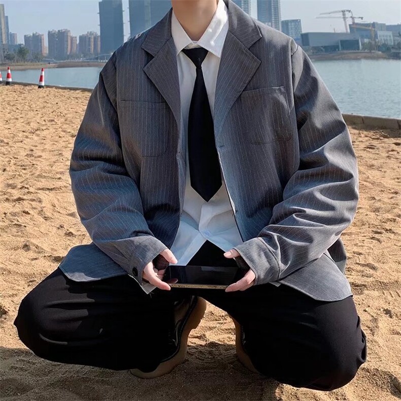 高级感西装设计感ins初秋港风痞帅小西服韩版潮制服外套W2178-P57,男装西服,星座412-3