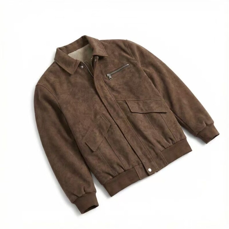 1506-1/MQ191/P92冬季新款工装皮夹克衫男士高级感痞帅保暖外套,男装夹克,星座1506-1