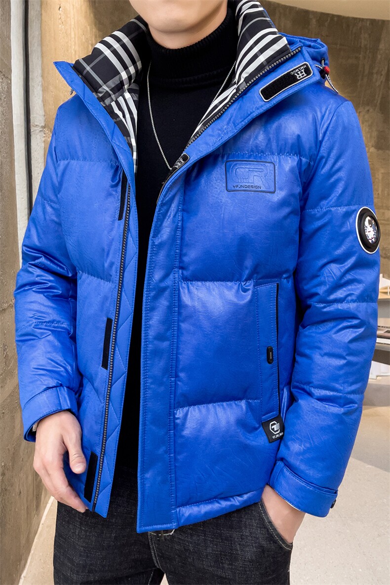 棉衣男中年冬季新款加绒加厚棉服爸爸冬装男士商务休闲连帽外套,男装棉衣,电商B212（原钱塘6029）