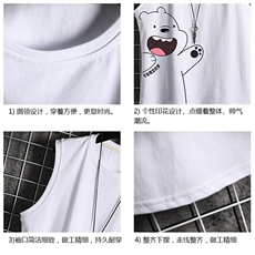 BX25131-P20港风运动汗背心男大码汗衫男无袖T恤男网格挂拍，男装T恤，电商A040A