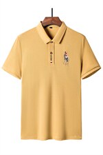 夏季新款男士翻领短袖t恤中年有领男装上衣服休闲POLO衫，男装T恤，电商B212（原钱塘6029）
