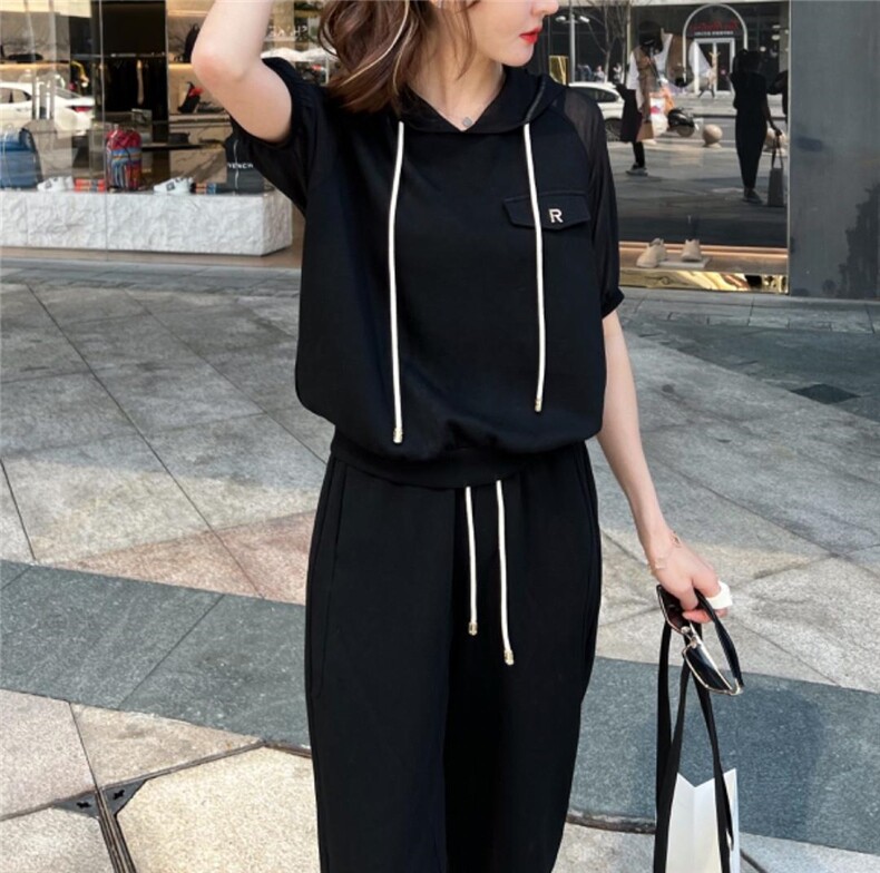 夏季休闲套装，女装运动套装，VolcanicFlame丽璨