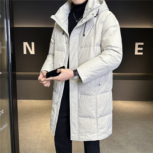 标50白鸭绒中长款羽绒服男连帽加厚冬季外套B317-7656-P275，男装羽绒服，电商B317