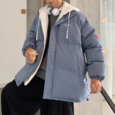 情侣装加厚棉衣男冬季连帽休闲棉服潮流棉袄宽松A266-WT08-P65，男装棉衣，电商A266
