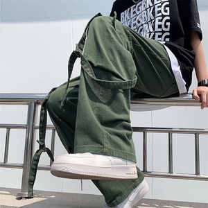 男夏季新款坠感拖地工装长裤休闲裤TK2177P36