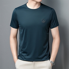男士短袖t恤时尚休闲夏天宽松2023夏季新款中年打底衫上衣服体恤，男装T恤，电商B212（原钱塘6029）