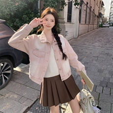 26春现货新款牛仔长袖短外套上衣2C215-P145-K238，女装短外套，2C215