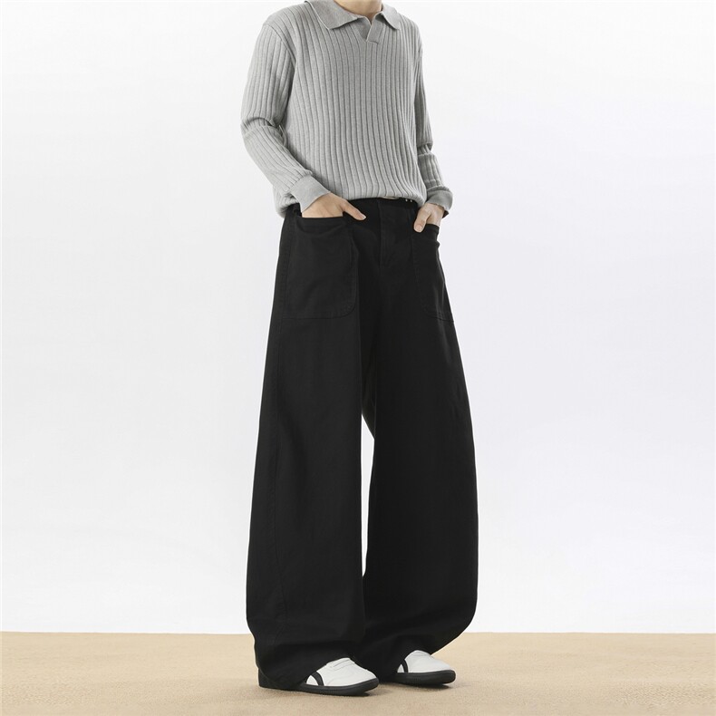 春上新大码弹力棉做旧水洗工装裤长裤弯刀裤A014-DY25360-特P59，男装工装外套，电商A014