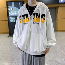 2023男士连帽卫衣韩版潮流男装秋衣上衣服宽松春秋季B032-P38，男装卫衣，星座1109-3