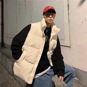 新款棉马甲男冬季立领韩版潮流ins痞帅宽松加厚背心外套MJ04-P55图片